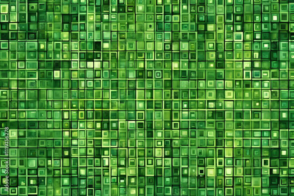 Fototapeta premium green mosaic background