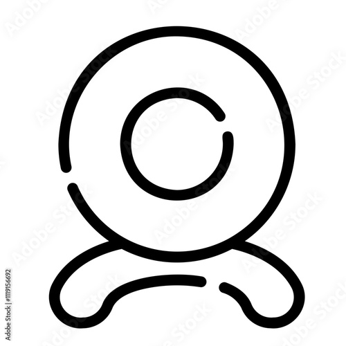 web cam Line Icon