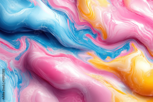 Wallpaper Mural Abstract colorful swirling paint texture. Torontodigital.ca