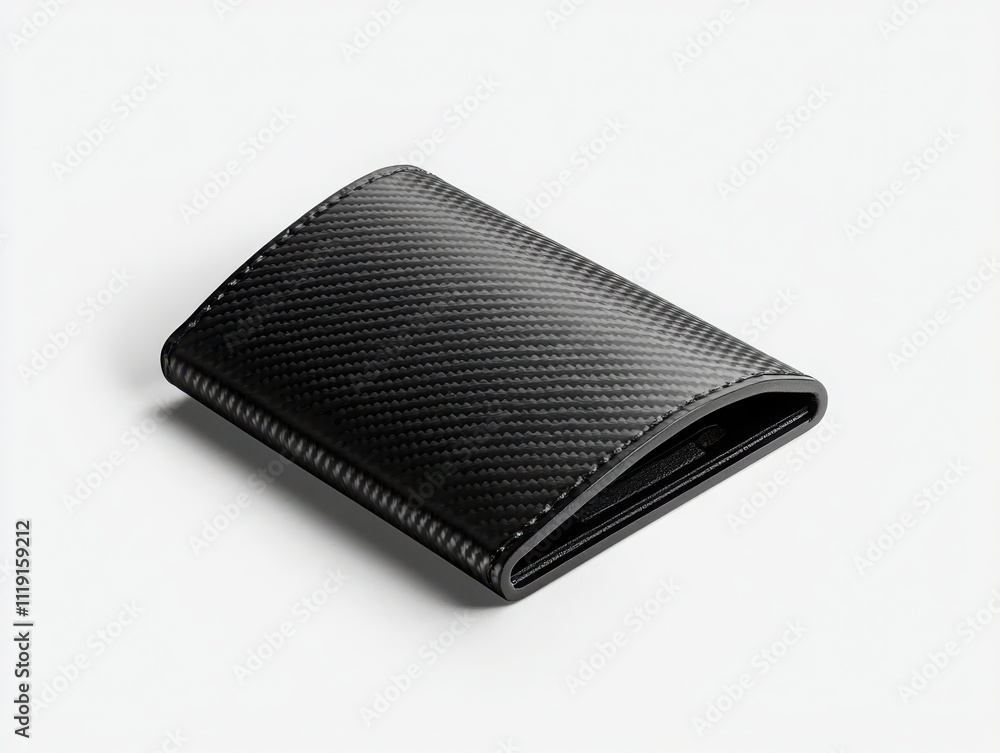 Showcase minimalist carbon fiber wallet lifestyle setting product display pristine environment geometric design concept for rfid protection Showcase minimalist carbon fiber wallet lifestyle setting product display pristine environment geometric design concept for rfid protection