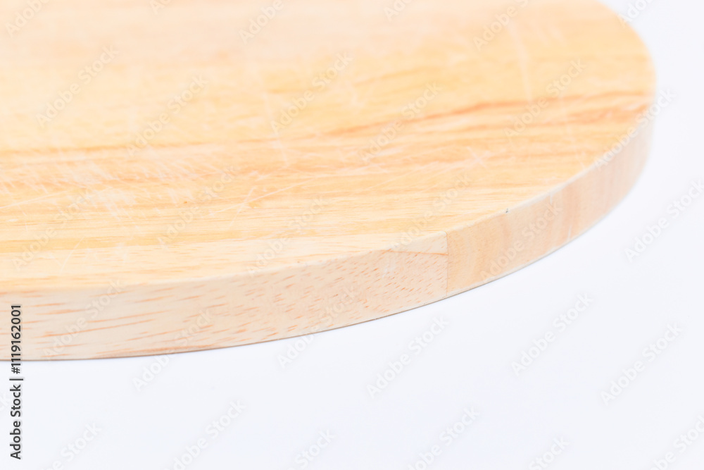 brown wooden sphere cuttingboard isolated on white background brown wooden sphere cuttingboard isolated on white background