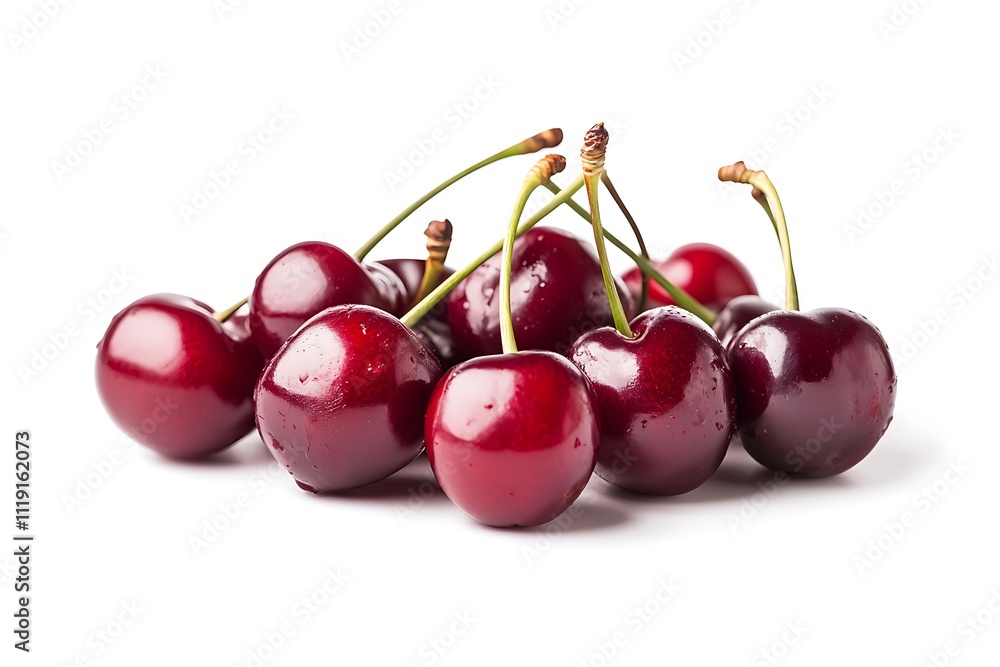 Cherries isolated on white background. Clipping path included Cherries isolated on white background. Clipping path included