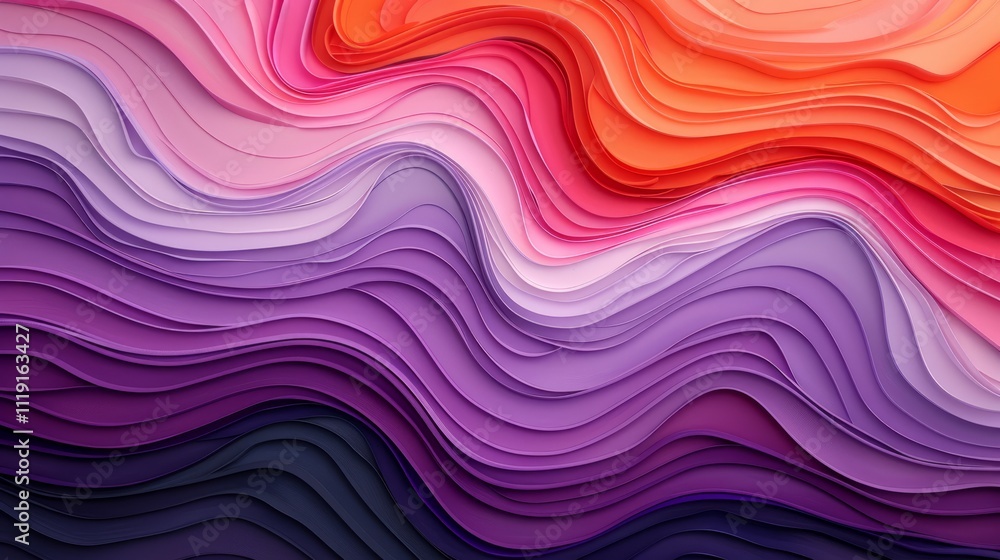 Colorful wave pattern in vibrant hues Colorful wave pattern in vibrant hues