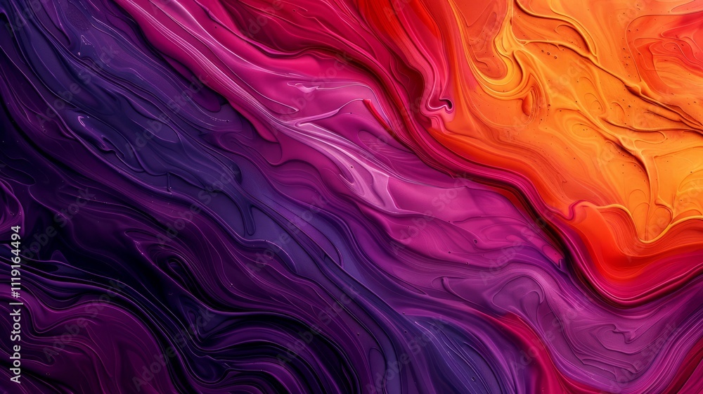 Vibrant abstract fluid art in red and purple Vibrant abstract fluid art in red and purple