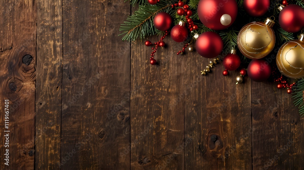 Christmas decoration wooden background art Christmas decoration wooden background art