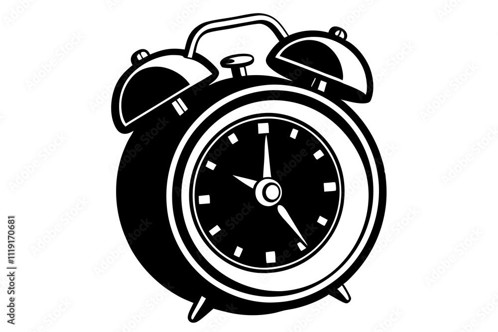 Beautiful rendering of a green alarm clock vector art illustration Beautiful rendering of a green alarm clock vector art illustration