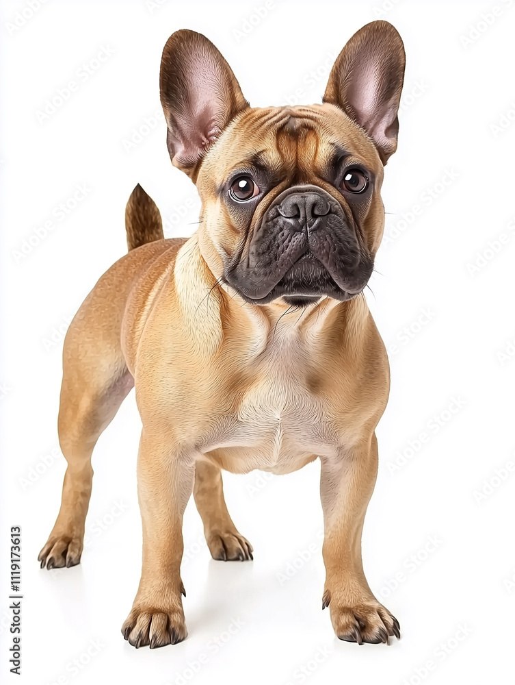 Fototapeta premium a brown French Bulldog