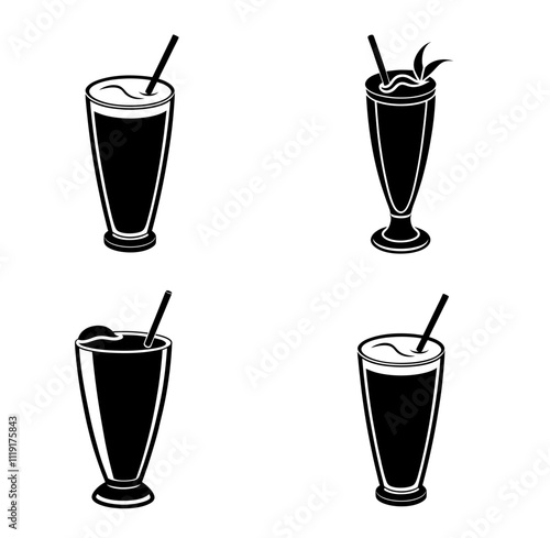 lassi silhouette vector illustration