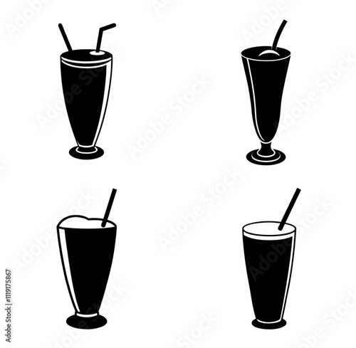 lassi silhouette vector illustration