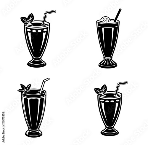 lassi silhouette vector illustration