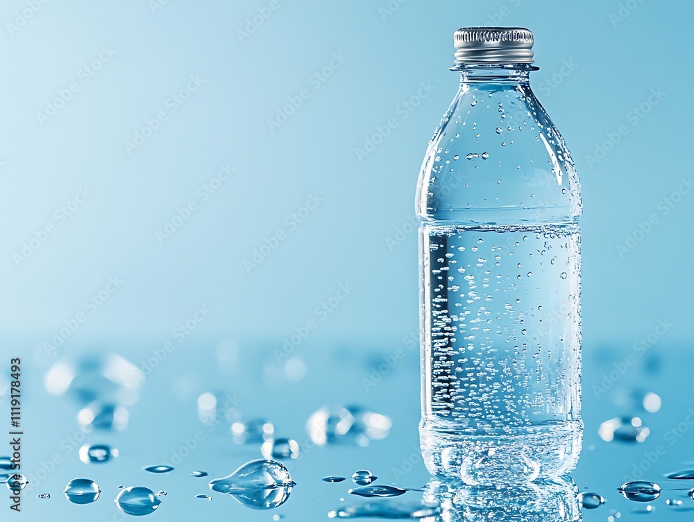 Pure Hydration: A Crystal Clear Bottle of Fresh Water Pure Hydration: A Crystal Clear Bottle of Fresh Water