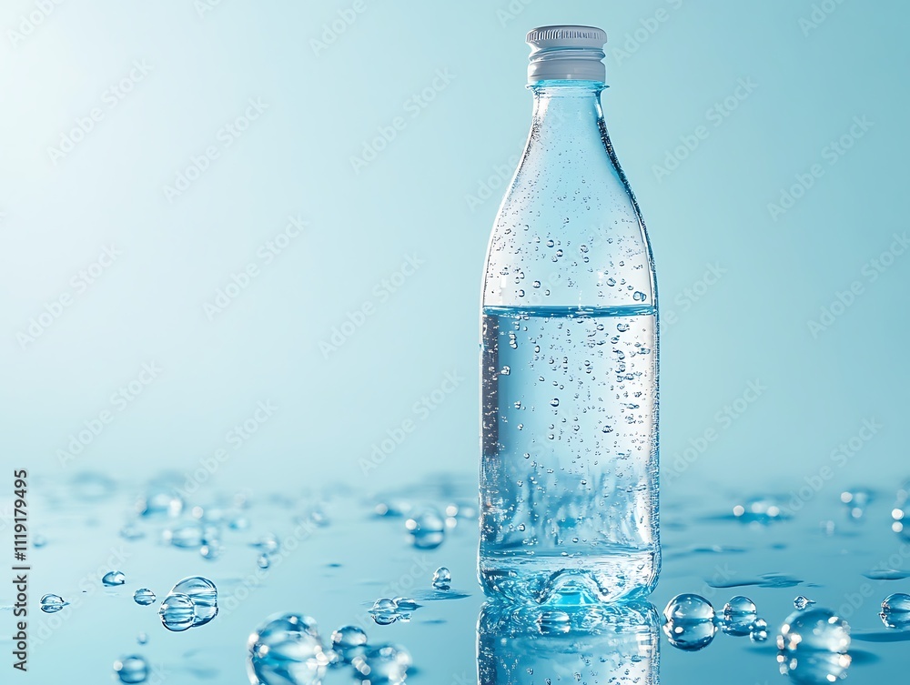 Pure Hydration: A Crystal Clear Bottle of Fresh Water Pure Hydration: A Crystal Clear Bottle of Fresh Water