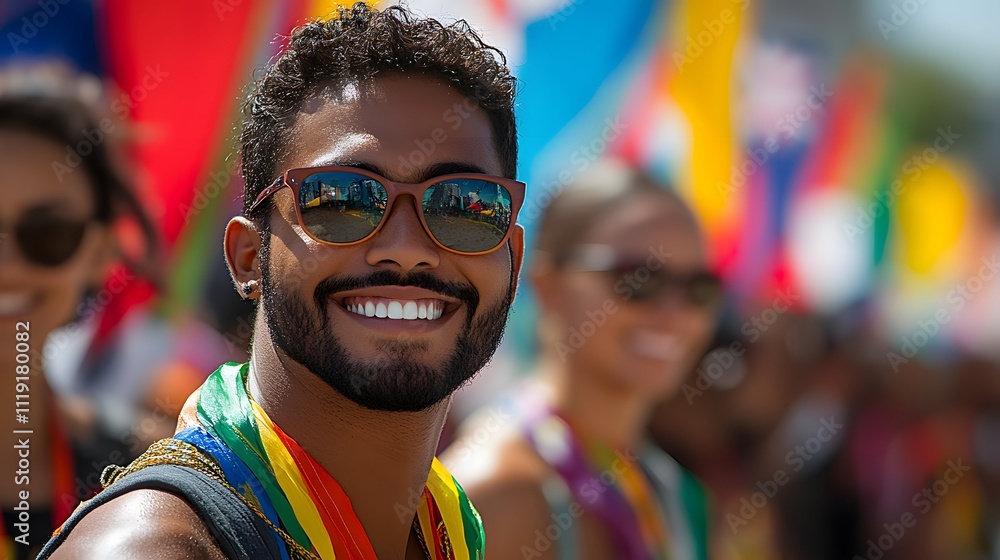 A vibrant parade scene on Australia Day with a diverse group of people waving flags and celebrating, sunny day, cheerful atmosphere A vibrant parade scene on Australia Day with a diverse group of people waving flags and celebrating, sunny day, cheerful atmosphere