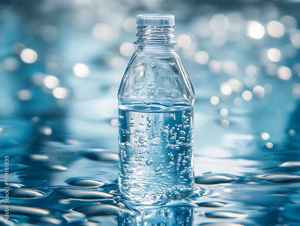 Pure Hydration: A Crystal Clear Bottle of Fresh Water Pure Hydration: A Crystal Clear Bottle of Fresh Water
