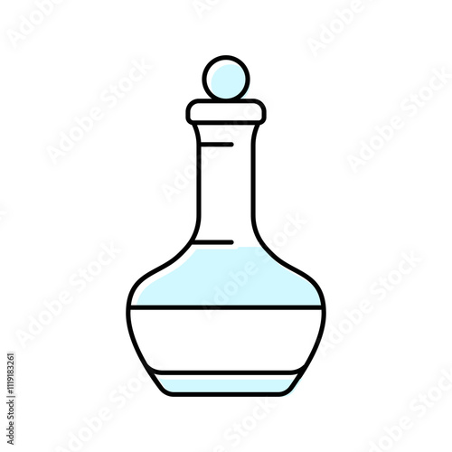 decanter glass package color icon vector. decanter glass package sign. isolated symbol illustration