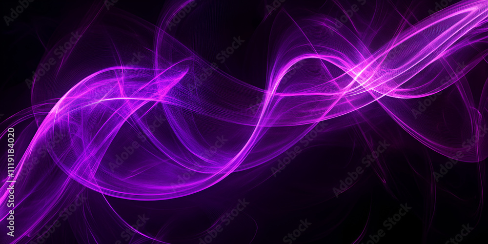 Hypnotic Purple Swirl Light Effect on Dark Background Hypnotic Purple Swirl Light Effect on Dark Background
