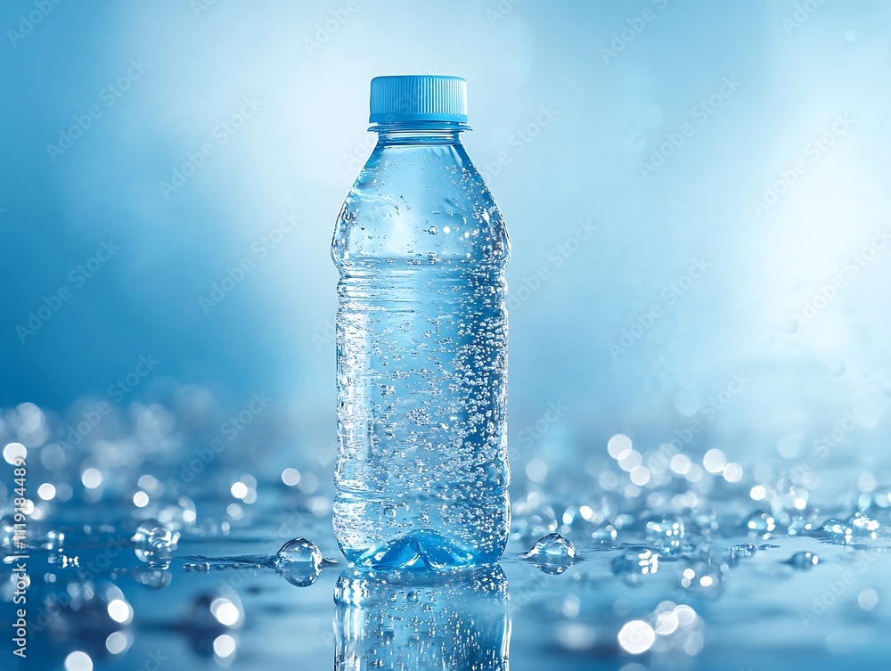 Pure Hydration: A Crystal Clear Bottle of Fresh Water Pure Hydration: A Crystal Clear Bottle of Fresh Water