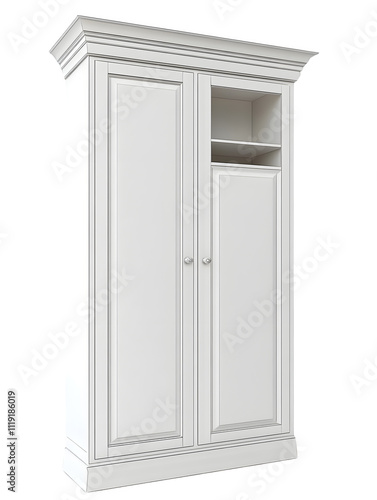 Wallpaper Mural White Wooden Armoire with Shelf Torontodigital.ca