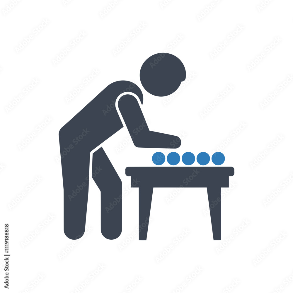 Fototapeta premium Billiards Player Game icon