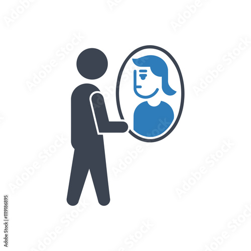 Female Face Mirror icon