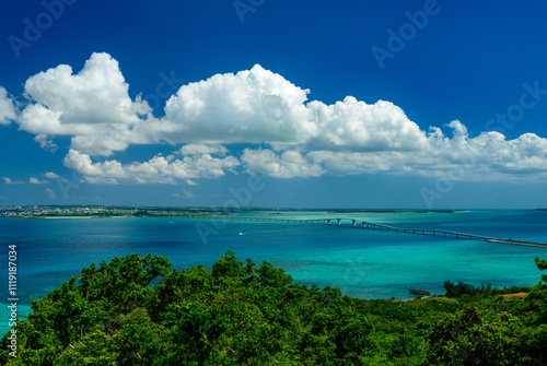 牧山展望台より伊良部大橋　宮古島 photo