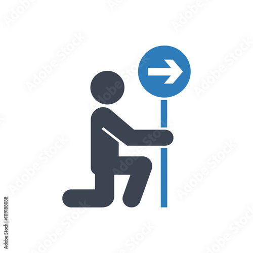 Roadside Marker Kneeling icon