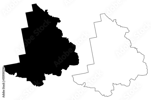 Alsunga Municipality (Republic of Latvia, Administrative divisions of Latvia, Municipalities and their territorial units) map vector illustration, scribble sketch Alsunga map