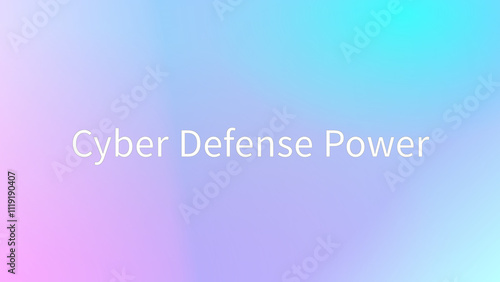 Cyber Defense Power のグラデーション背景イラストイラスト