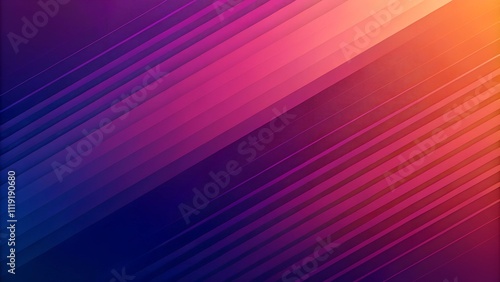 Colorful diagonal stripe design with a half tone gradient background