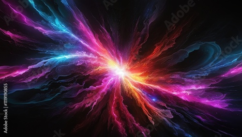 abstract background with glowing lines