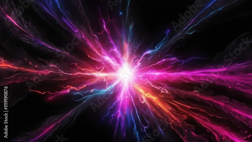 abstract background with glowing stars