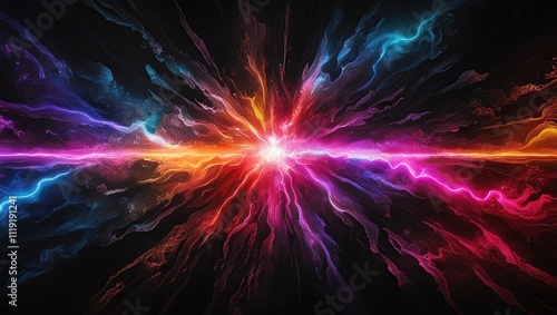 abstract background with glowing stars