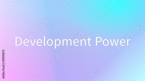 Development Power のグラデーション背景イラストイラスト