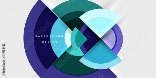 Target circle geometric abstract shapes. Vector Illustration For Wallpaper, Banner, Background, Card, Book Illustration, landing page