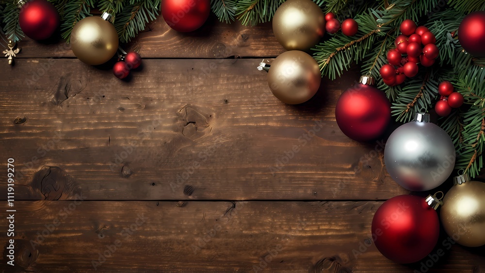 Christmas decoration wooden background art Christmas decoration wooden background art