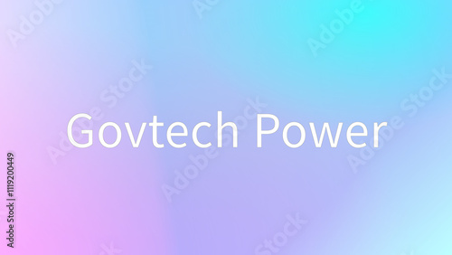 Govtech Power のグラデーション背景イラストイラスト