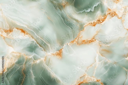 Exquisite green marble texture with golden veins showcasing intricate patterns and natural elegance photo