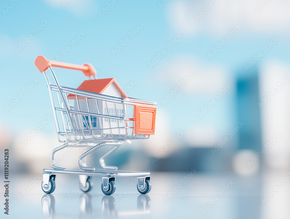 A creative concept of real estate in retail A creative concept of real estate in retail