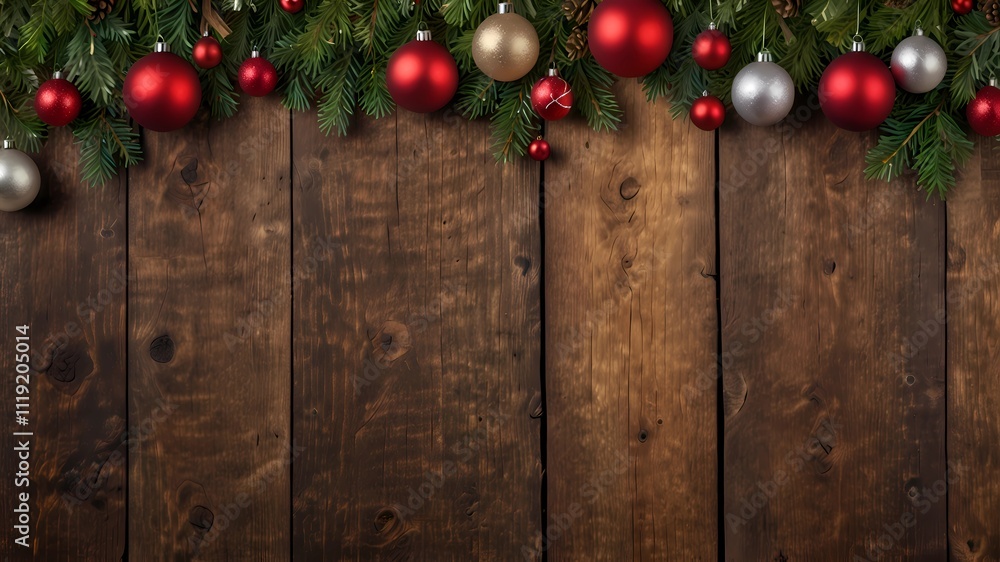 Christmas decoration wooden background art Christmas decoration wooden background art