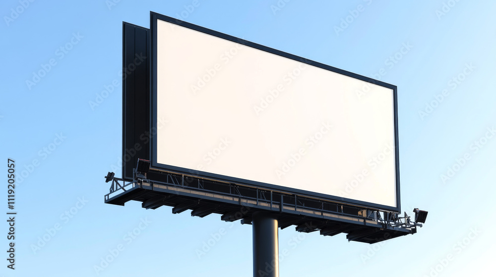 Blank Billboard Mockup on the Wall office or fabric Blank Billboard Mockup on the Wall office or fabric