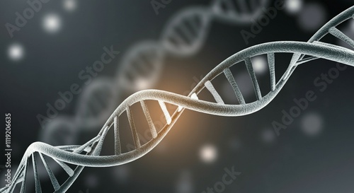 Glowing DNA Double Helix for Biology Lessons