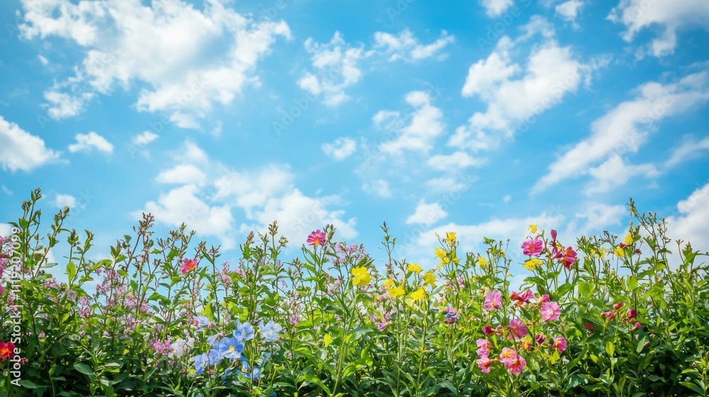 meadow with flowers meadow with flowers