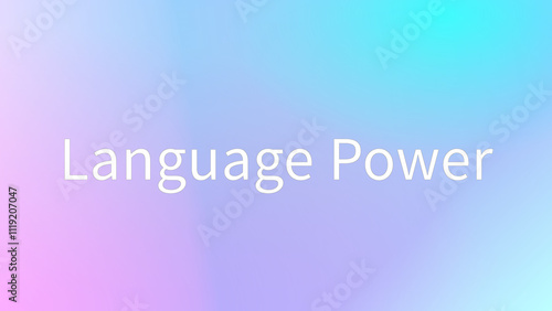 Language Power のグラデーション背景イラストイラスト