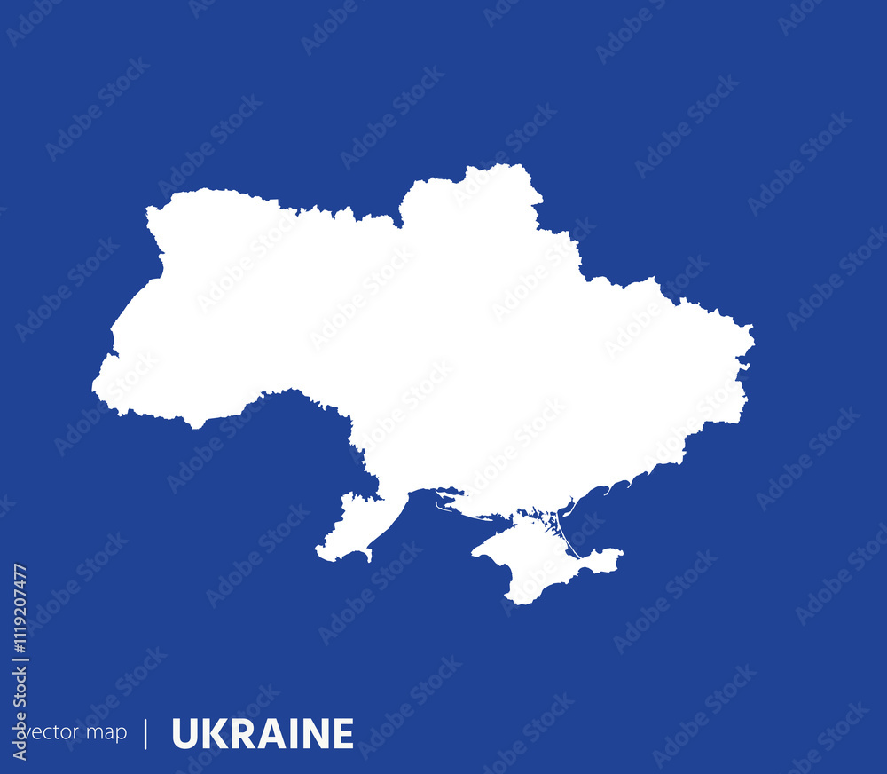 High Detailed Vector Map - Ukraine High Detailed Vector Map - Ukraine