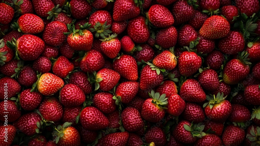 A background filled with fresh strawberry. A background filled with fresh strawberry.