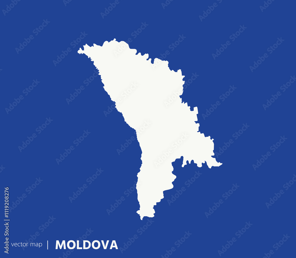 High Detailed Vector Map - Moldova High Detailed Vector Map - Moldova