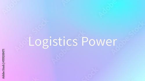 Logistics Power のグラデーション背景イラストイラスト