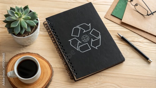 eco-friendly notebook made from recycled materials