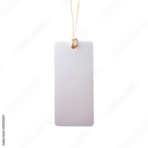 White cardboard price tag for sale campaign