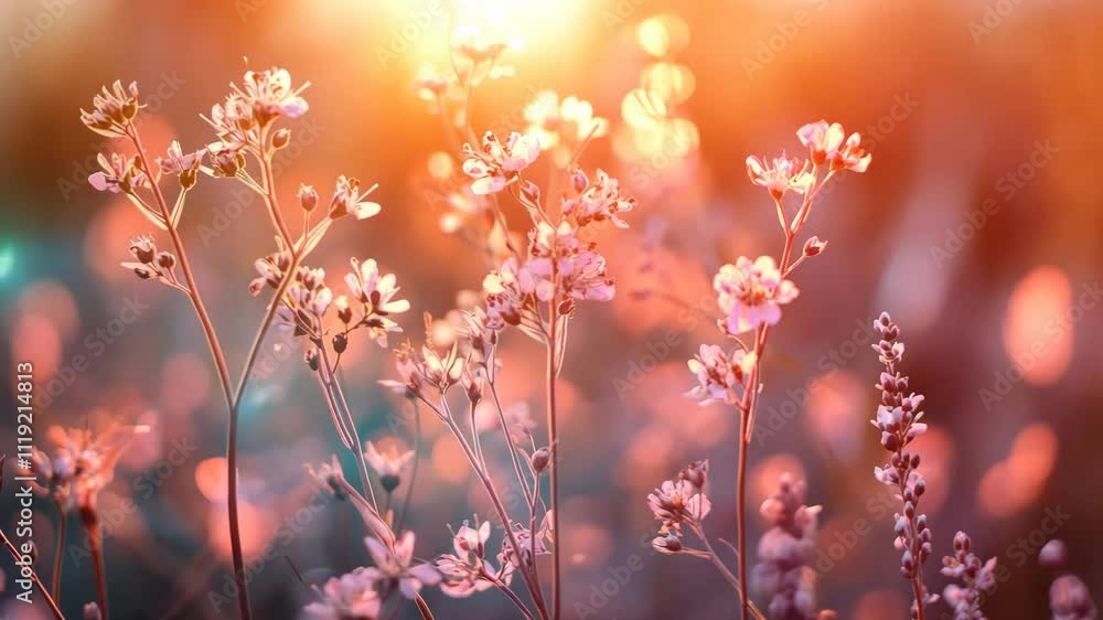 Golden Hour Flowers: A Sunset Serenade Golden Hour Flowers: A Sunset Serenade